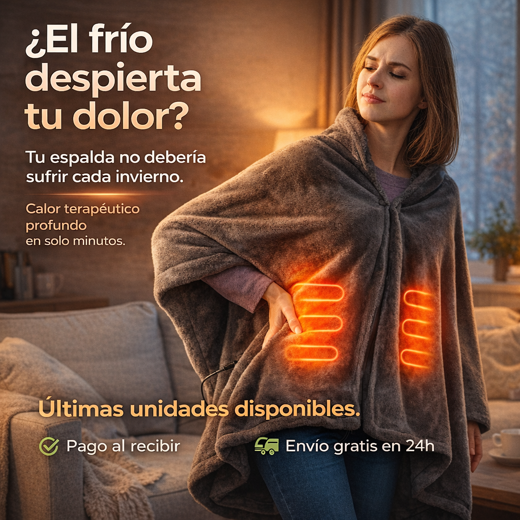 ❄️ Manta Eléctrica ThermaViva 60 – Manta de Invierno con Calor Ajustable, Control USB y Calor Rápido ♨️
