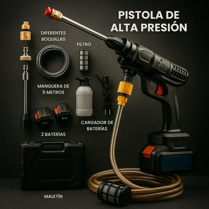 Pistola Hidrolimpiadora portatil de Alta Presion