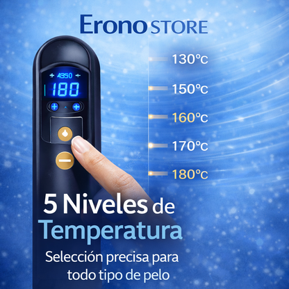 ⚡ Cepillo Alisador Cerámico Profesional 2 en 1 – Alisa, Moldea y Reduce el Frizz en Minutos 💇‍♀️