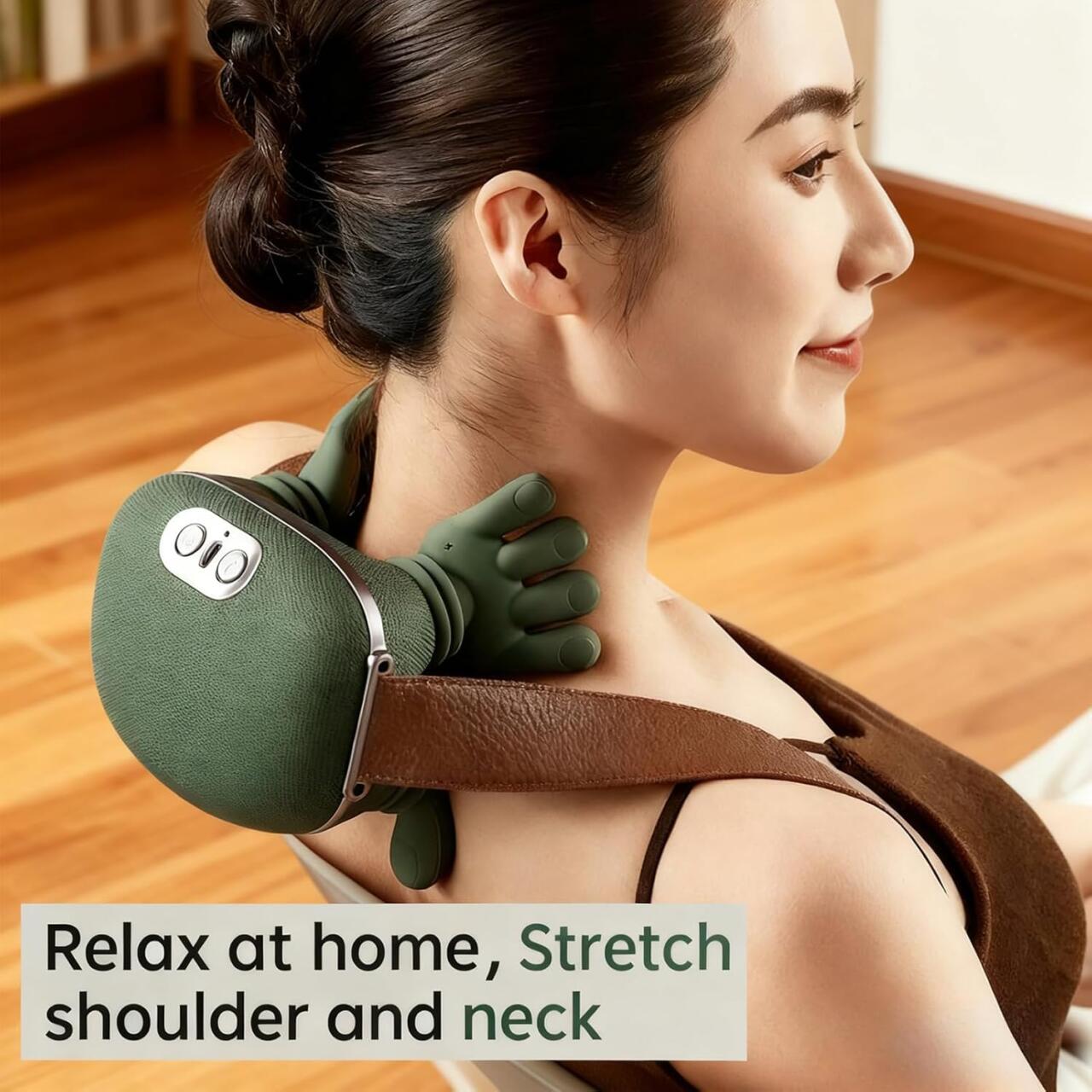Masajeador de Cuello con Manos Térmico