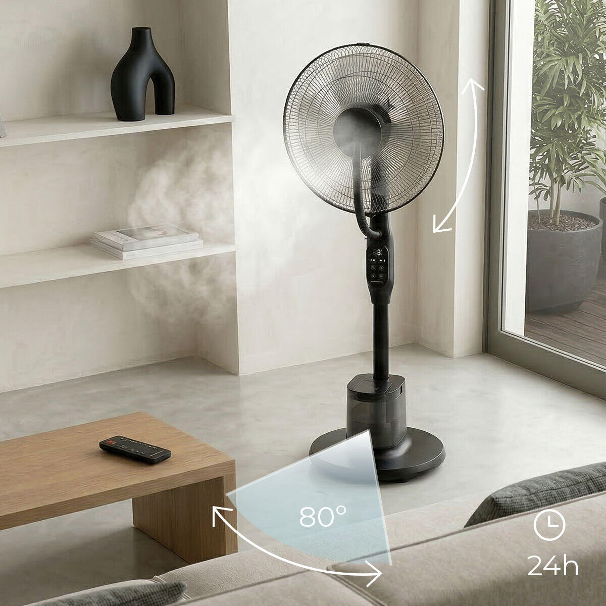 FrostAir Elite™ — Ventilador Nebulizador Premium · Refresca tu casa 7°C en minutos