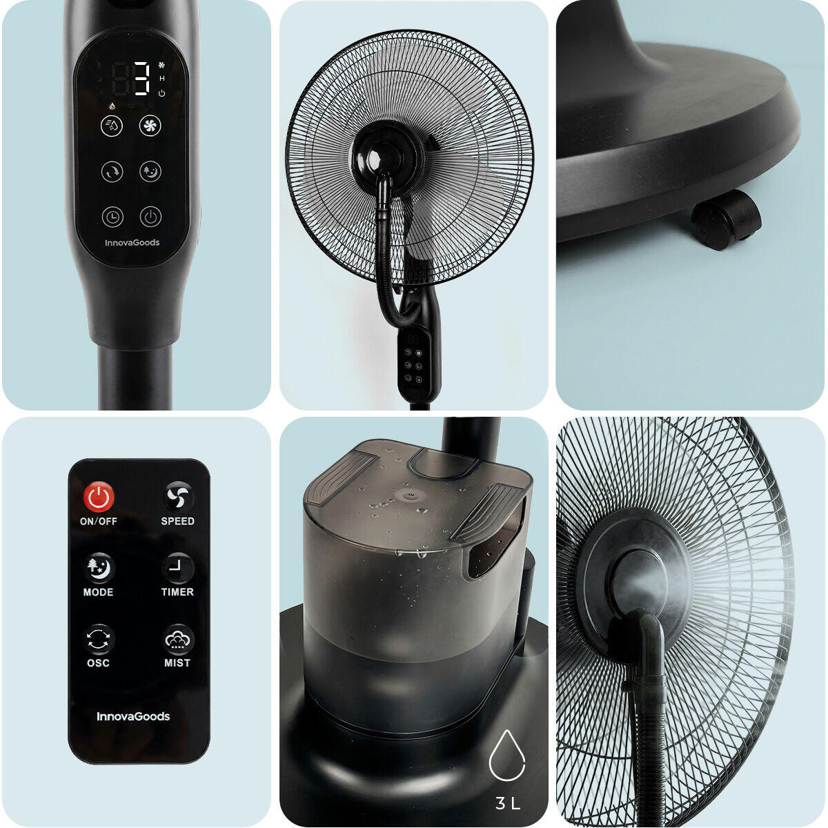 FrostAir Elite™ — Ventilador Nebulizador Premium · Refresca tu casa 7°C en minutos
