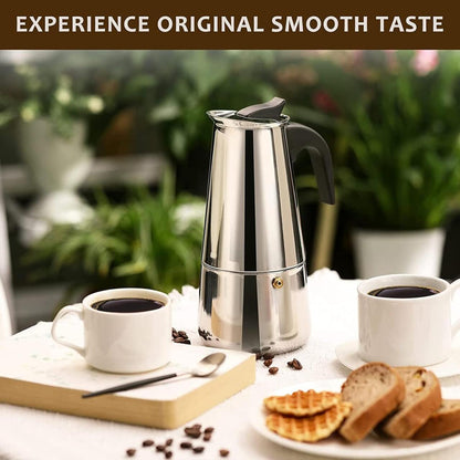 Cafetera Italiana de 12 Tazas | 600ML 6 vasos (12 Tazas Tinteras)